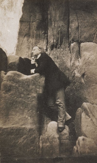 Victor Hugo sulla Roccia degli Esiliati da Charles Hugo